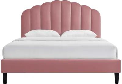 Daisy Performance Velvet Queen Platform Bed