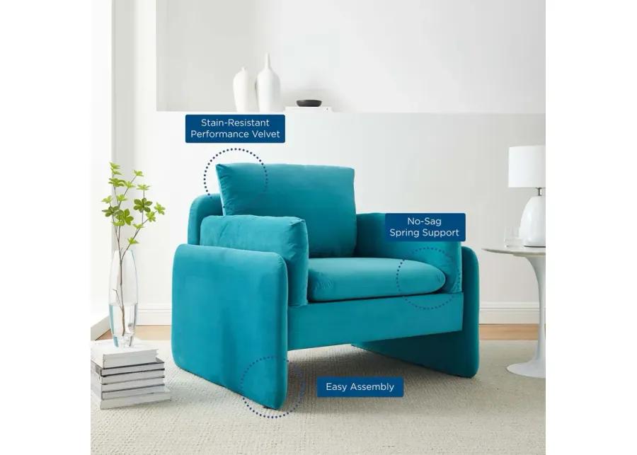 Indicate Performance Velvet Armchair