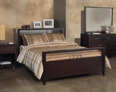 Nevis California King-size Platform Storage Bed in Espresso