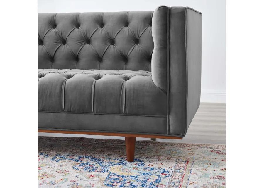 Elation Tufted Performance Velvet Sofa