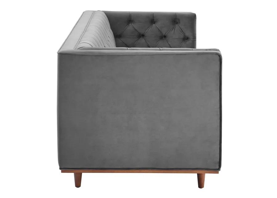 Elation Tufted Performance Velvet Sofa