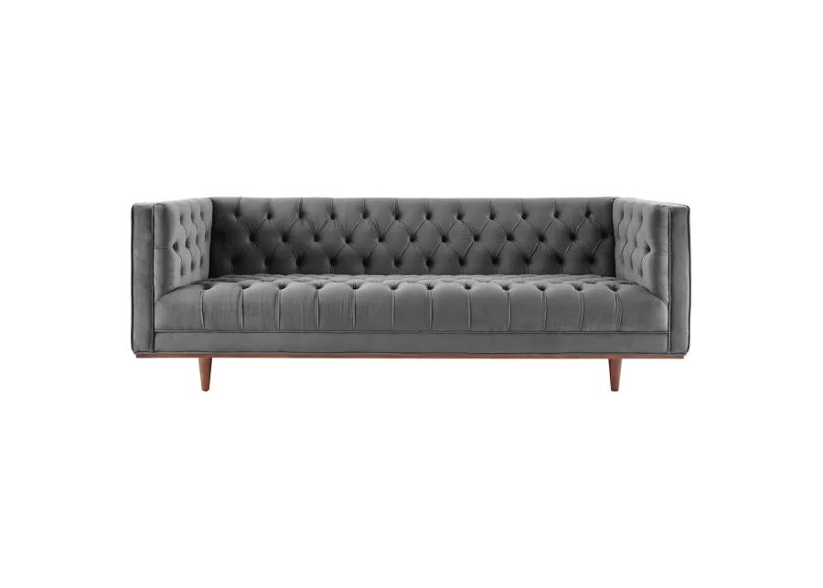 Elation Tufted Performance Velvet Sofa