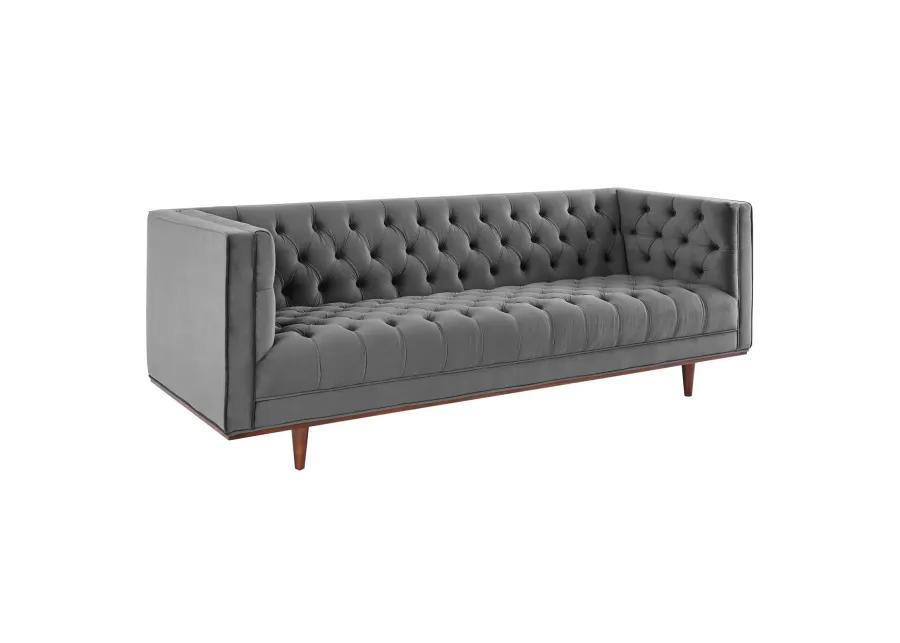 Elation Tufted Performance Velvet Sofa