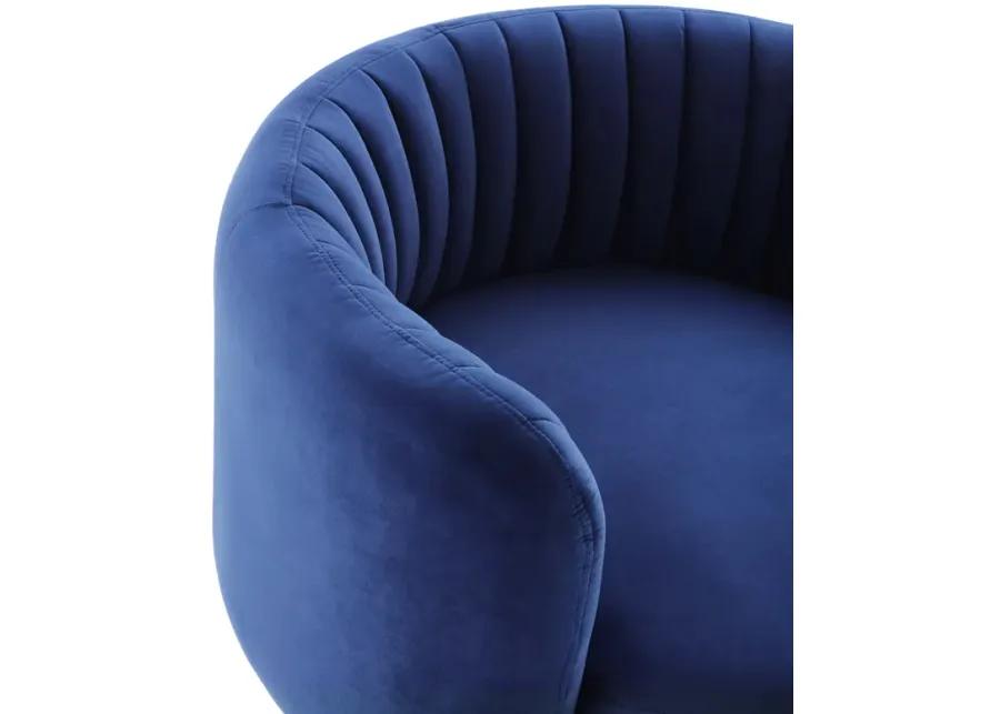 Embrace Tufted Performance Velvet Performance Velvet Swivel Chair