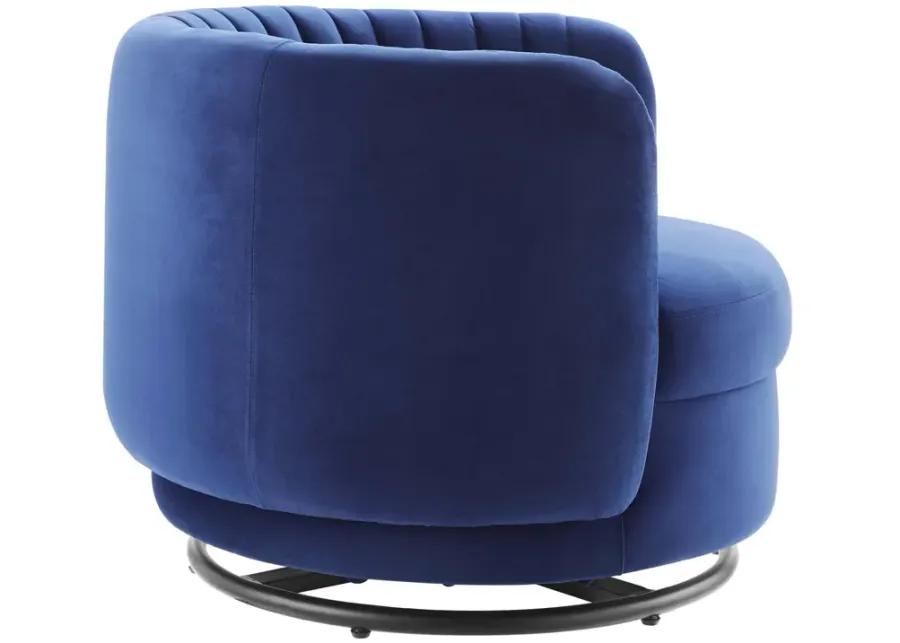 Embrace Tufted Performance Velvet Performance Velvet Swivel Chair