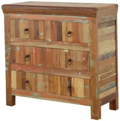 Harper 4-drawer Accent Cabinet Reclaimed Wood