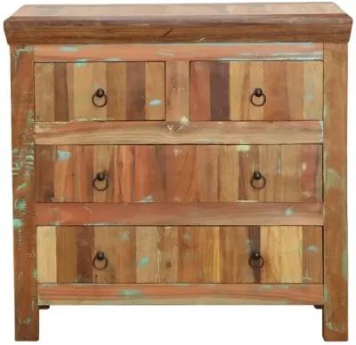 Harper 4-drawer Accent Cabinet Reclaimed Wood