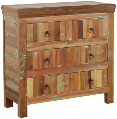 Harper 4-drawer Accent Cabinet Reclaimed Wood