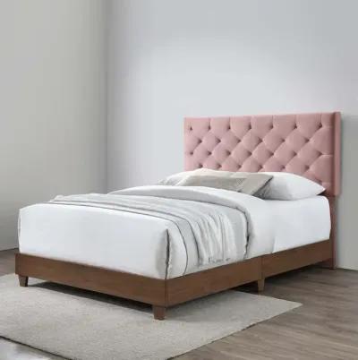 Rhiannon Diamond Tufted Upholstered Performance Velvet Queen Bed