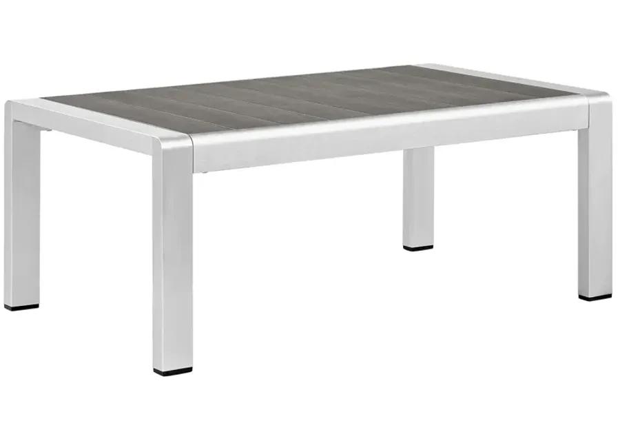 Shore Outdoor Patio Aluminum Coffee Table