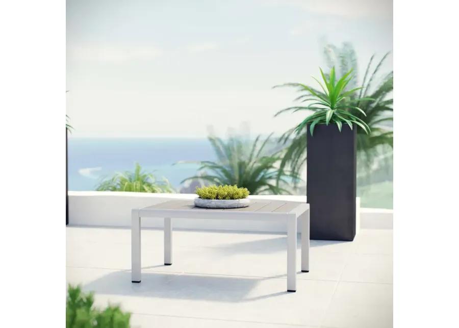 Shore Outdoor Patio Aluminum Coffee Table