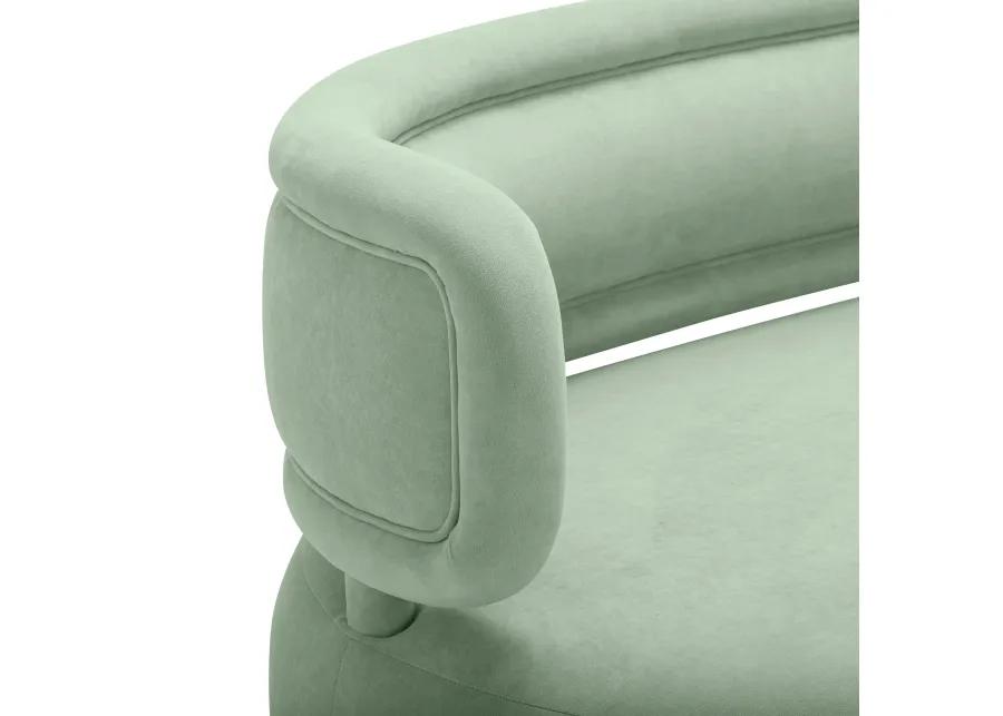 Tischa Mint Green Velvet Sofa