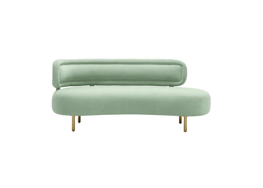 Tischa Mint Green Velvet Sofa