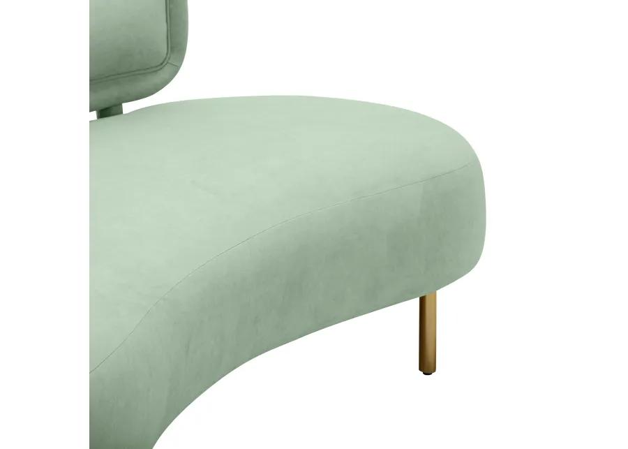 Tischa Mint Green Velvet Sofa