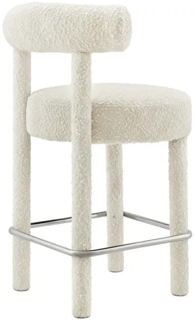 Toulouse Boucle Fabric Counter Stool