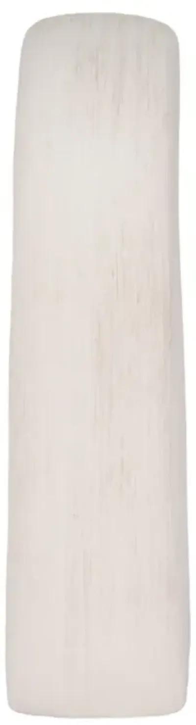 12" Tall Rough Open Cut-out Object, White