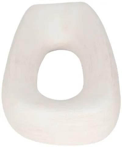 12" Tall Rough Open Cut-out Object, White