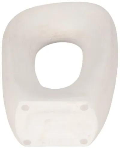 12" Tall Rough Open Cut-out Object, White