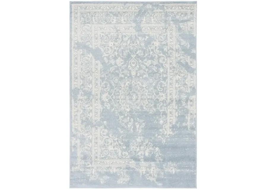 Adirondack Contemporary Slate / Ivory 8' X 10' Powerloomed Rug