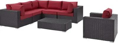 Convene 7 Piece Outdoor Patio Sectional Set