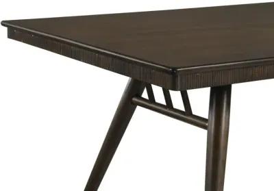 Wes Rectangular Dining Table Dark Walnut