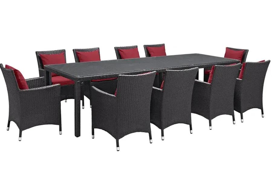 Convene 11 Piece Outdoor Patio Dining Set