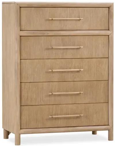 Dorsey Five Drawer Chest in Granola