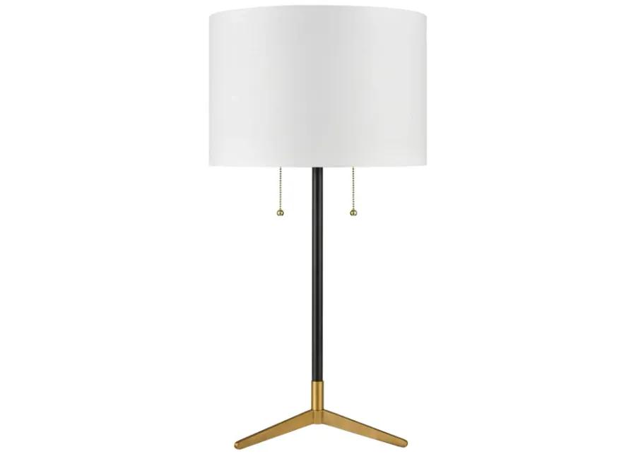 Clubhouse 29'' High 2-Light Table Lamp - Black - Includes LED Bulbs