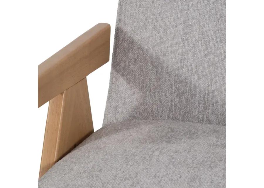 Wood - Scandinavian Accent Chair, Gray