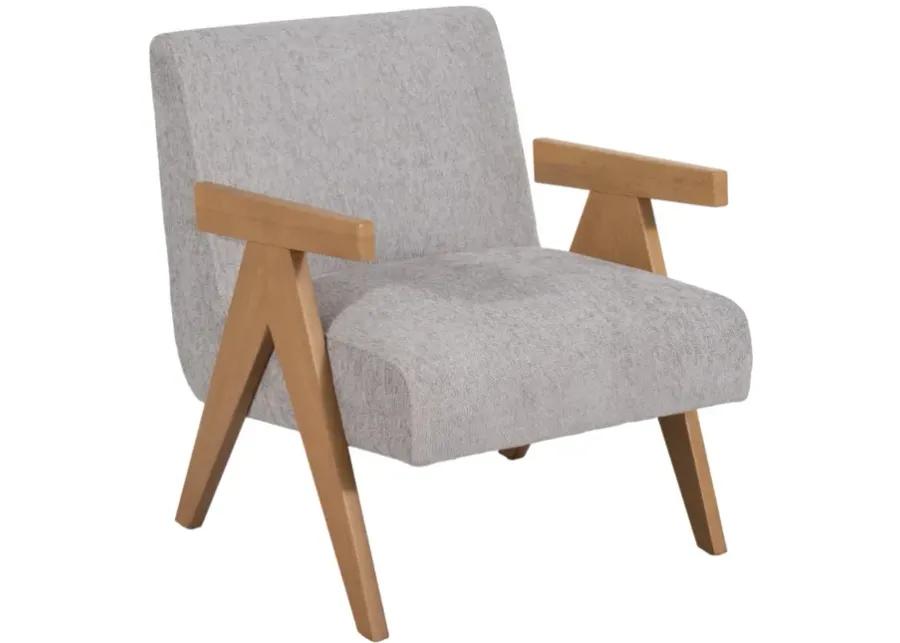 Wood - Scandinavian Accent Chair, Gray