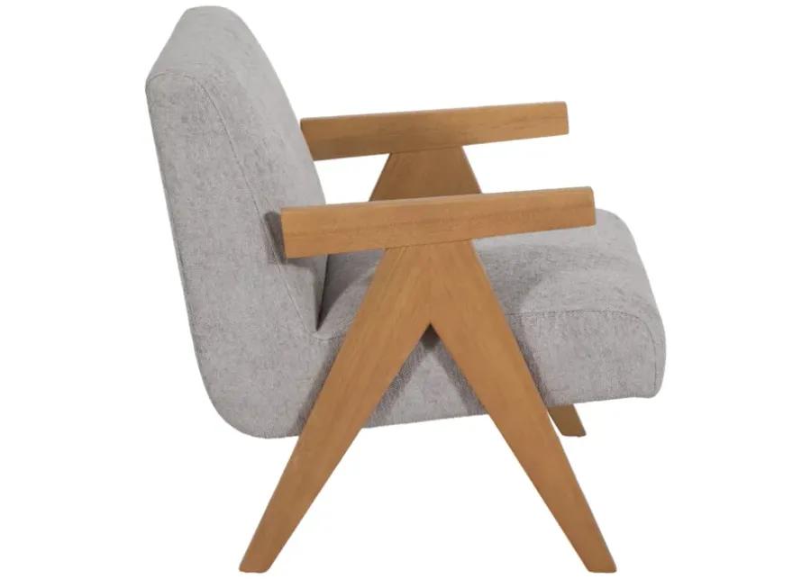 Wood - Scandinavian Accent Chair, Gray