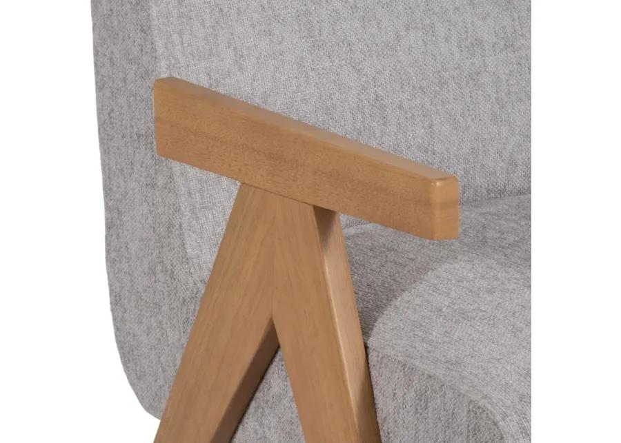 Wood - Scandinavian Accent Chair, Gray