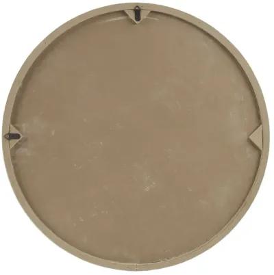 Madison Park Leah Natural/White Round Two-tone Medallion Wall Decor