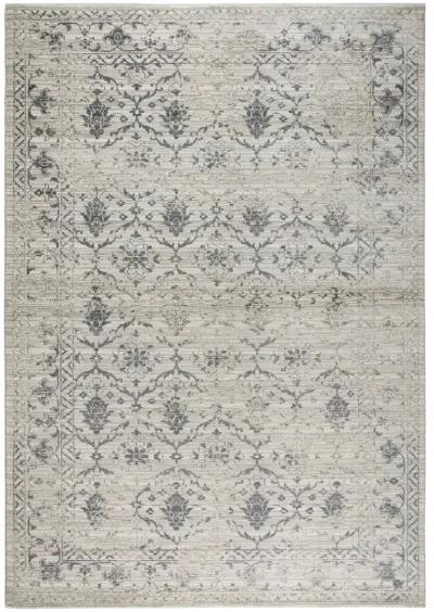 Panache Natural/Beige Medallion Floral Polypropylene 6'7" x 9'6" Rectangle Rug