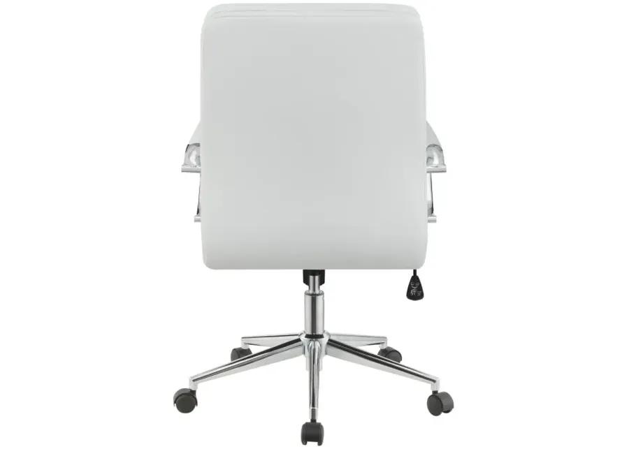 Adamstown Standard Back Upholstered Office Chair White