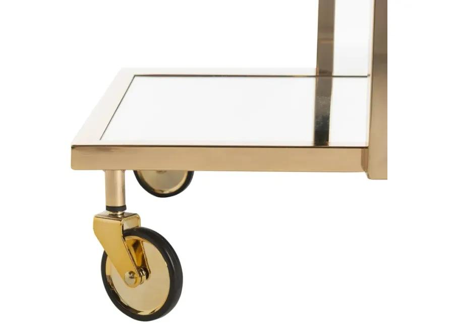 CAPRI 2 TIER RECTANGLE BAR CART