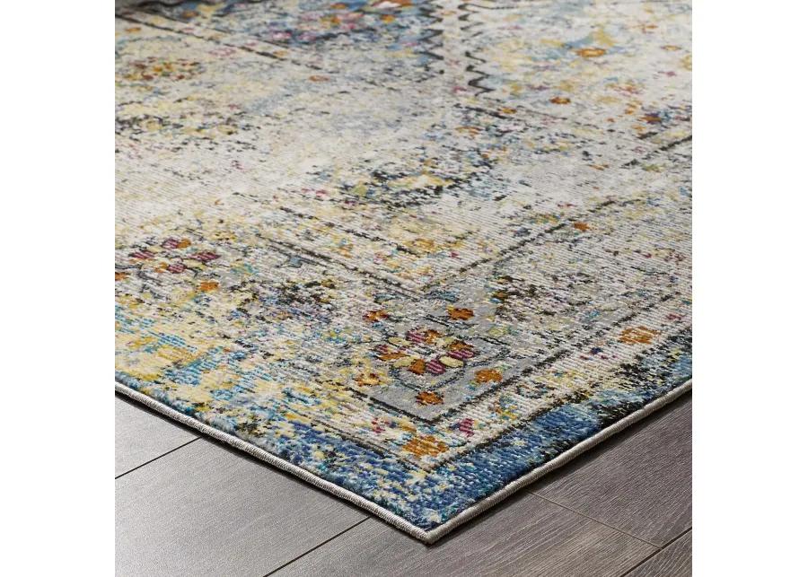 Success Jacinda Distressed Vintage Floral Persian Medallion 4x6 Area Rug