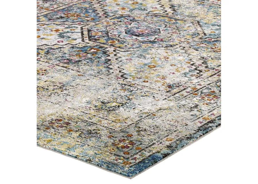 Success Jacinda Distressed Vintage Floral Persian Medallion 4x6 Area Rug