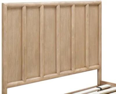 Dorsey Queen-size Wooden Panel Bed in Granola