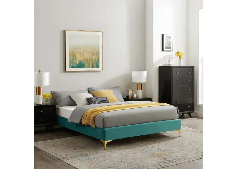 Sutton King Performance Velvet Bed Frame