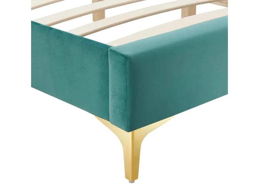 Sutton King Performance Velvet Bed Frame