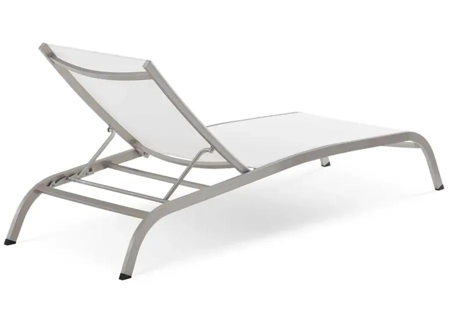 Savannah Outdoor Patio Mesh Chaise Lounge Set of 2