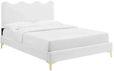 Current Performance Velvet Queen Platform Bed