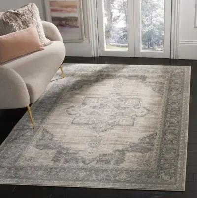 Brentwood 865 Cream / Grey 12' X 12' Square Square Powerloomed Rug