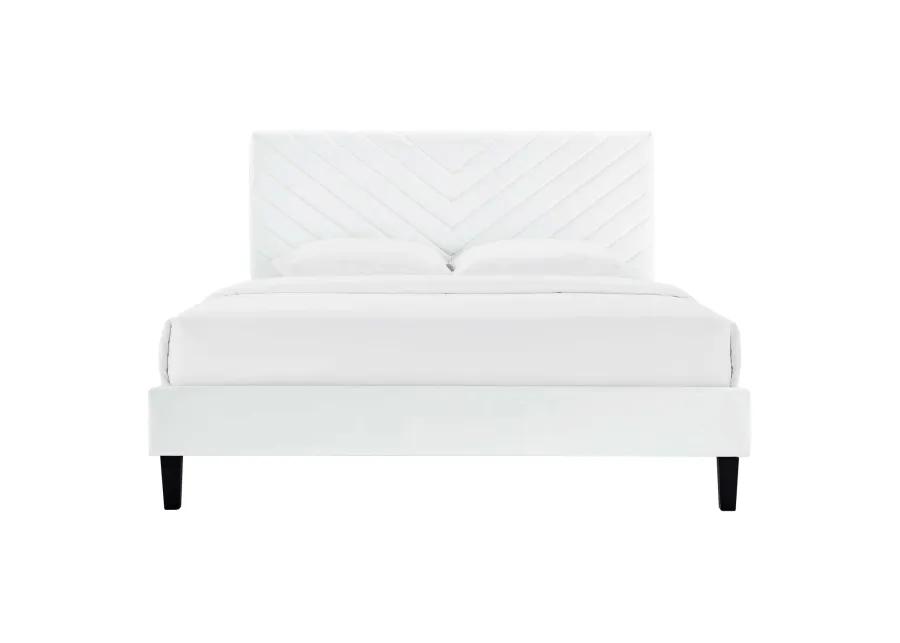 Roxanne Performance Velvet King Platform Bed