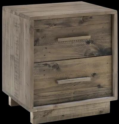 Nevada Nightstand - Dark Driftwood