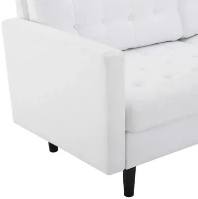 Exalt Tufted Fabric Sofa