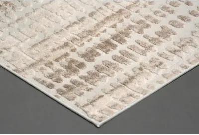 Cream Polyester Area Rug