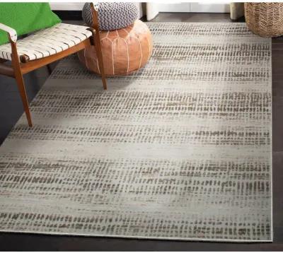 Cream Polyester Area Rug