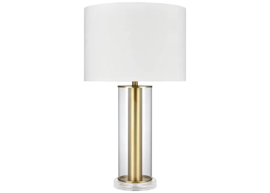 Tower Plaza 26" High 1-Light Table Lamp - Clear